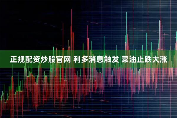 正规配资炒股官网 利多消息触发 菜油止跌大涨